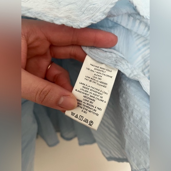 Free People Leave it to me top blue square neck - Picture 8 of 9